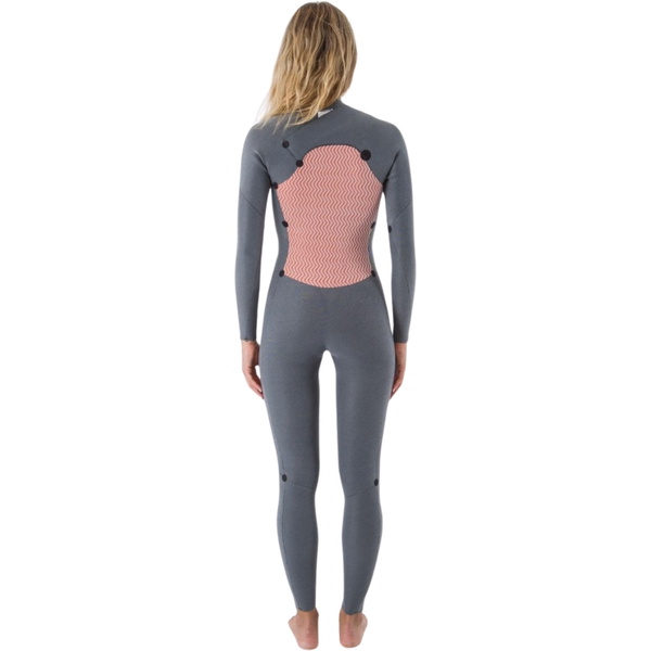 2026 Hurley Womens Advant 4/3mm Chest Zip Wetsuit WFS0013403 - Black